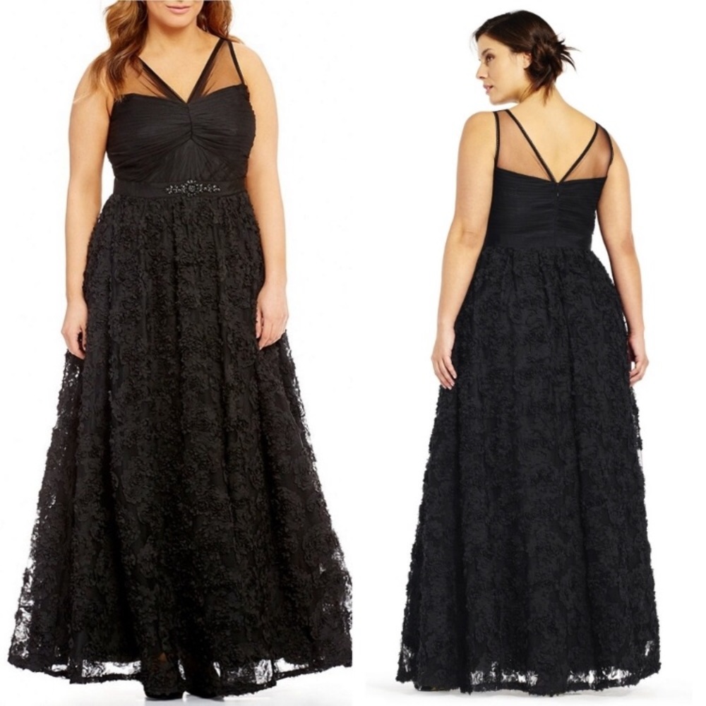 Adrianna Papell Black long dress